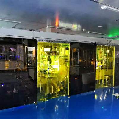Hepa Filter Plexiglass Industrial Clean Room For Yellow Backlight Workshop