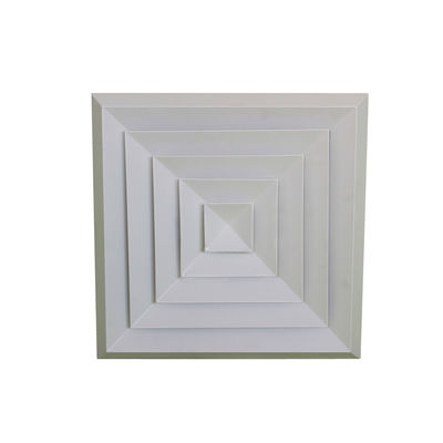 1 2 3 Way RAL Color Beveled Edge Square Ceiling Diffuser With Removable Core