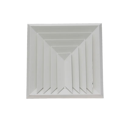 1 2 3 Way RAL Color Beveled Edge Square Ceiling Diffuser With Removable Core
