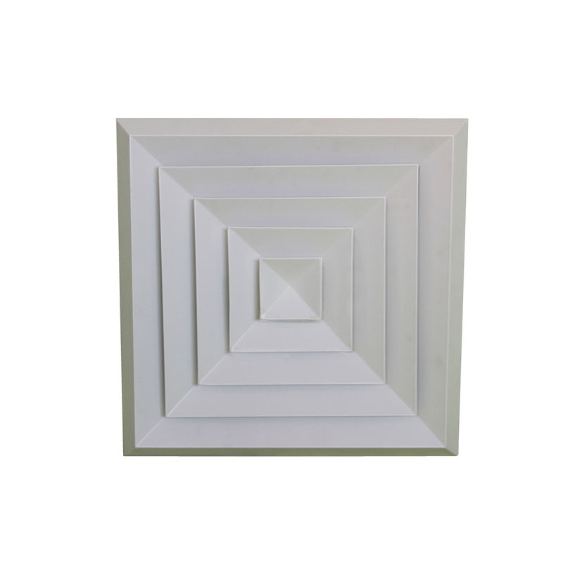 1 2 3 Way RAL Color Beveled Edge Square Ceiling Diffuser With Removable Core
